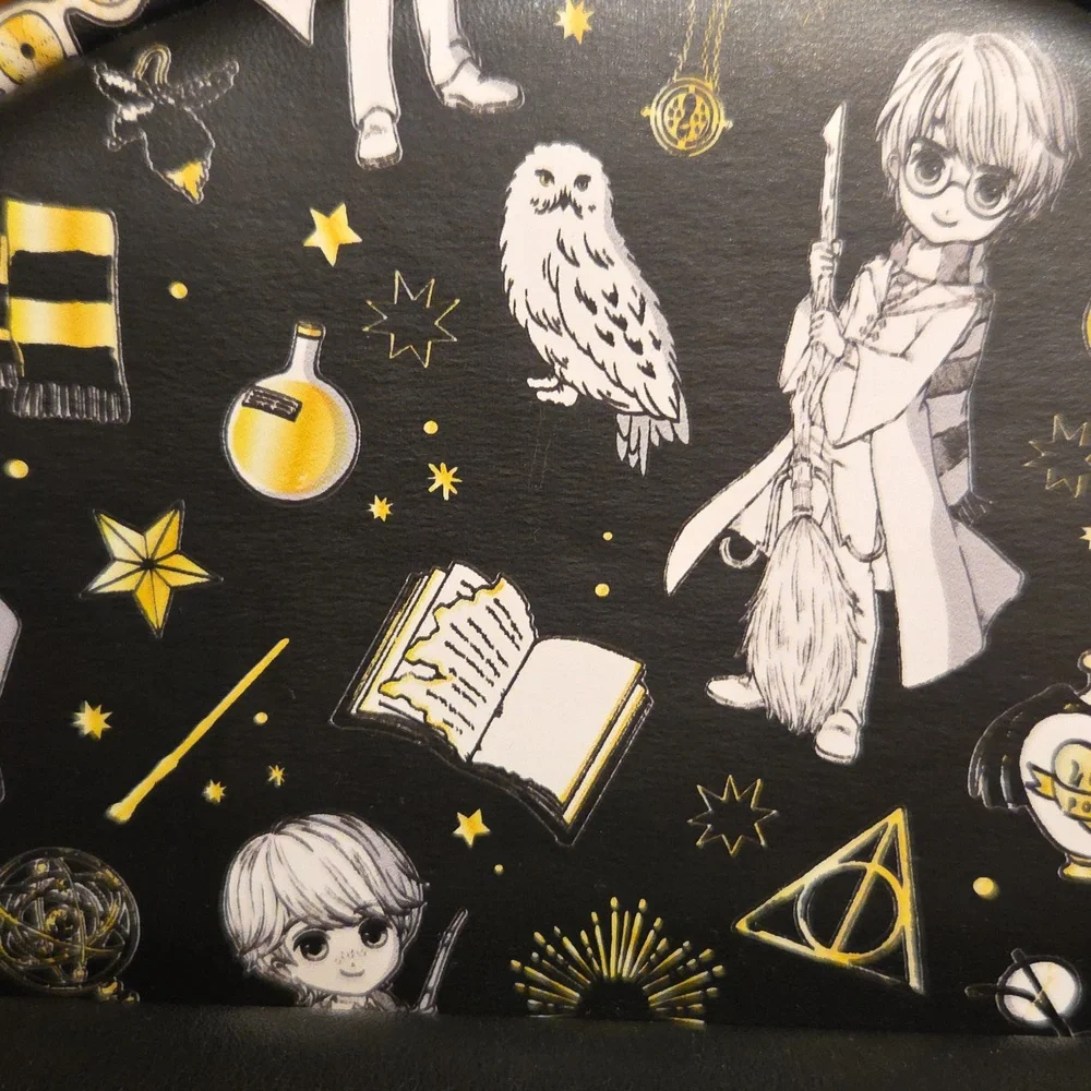 Loungefly Harry Potter Magical Elements Print Double Strap Shoulder Bag Purse - Picture 4 of 11